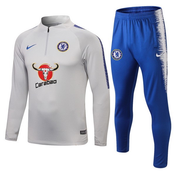 Survetement Football Chelsea 2018-19 Gris Clair